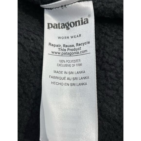 Patagonia Better Sweater Vest Womens Small Black Work Wear Logo - Picture 5 of 6